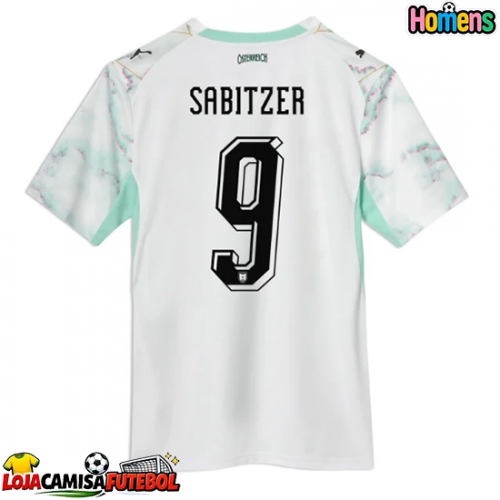 Camisa de Futebol Áustria Marcel Sabitzer #9 Equipamento Secundário Mundo 2026 Manga Curta